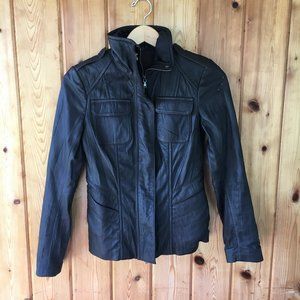 EUC Women's Danier Leather Jacket Brown XXS, 2XS